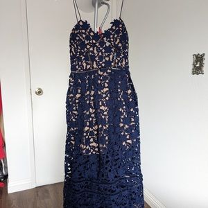 Self-Portrait Azaelea dress in navy